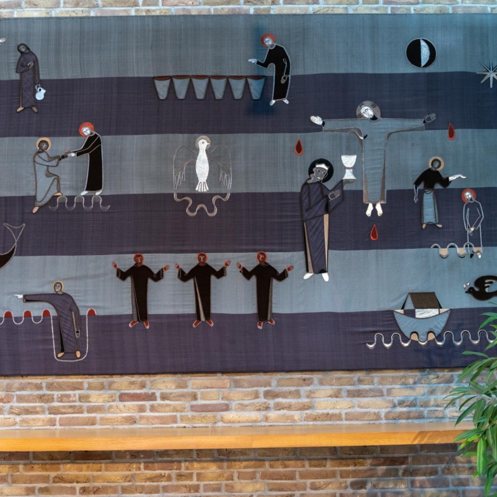 Wandbehang in St. Hubertus Kenten (c) Stefan Menne Wandbehang in St. Hubertus Kenten